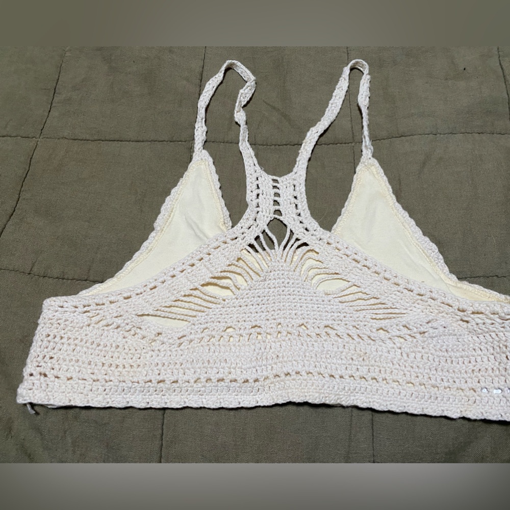 Cream Crochet Bralette (M/L) - Picture 2 of 2